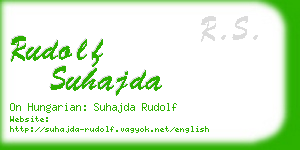 rudolf suhajda business card